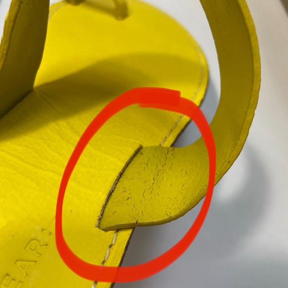 1937 Footwear from DSW bright yellow sandals - Picture 10 of 10